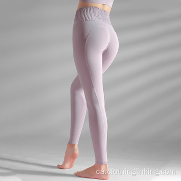 Pantalons de yoga de cintura elàstica de gran cintura